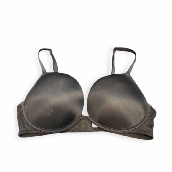 PINK VICTORIA’S SECRET Women’s Black Wear Everywhere Super Push-Up Bra Size 36D - Picture 1 of 4